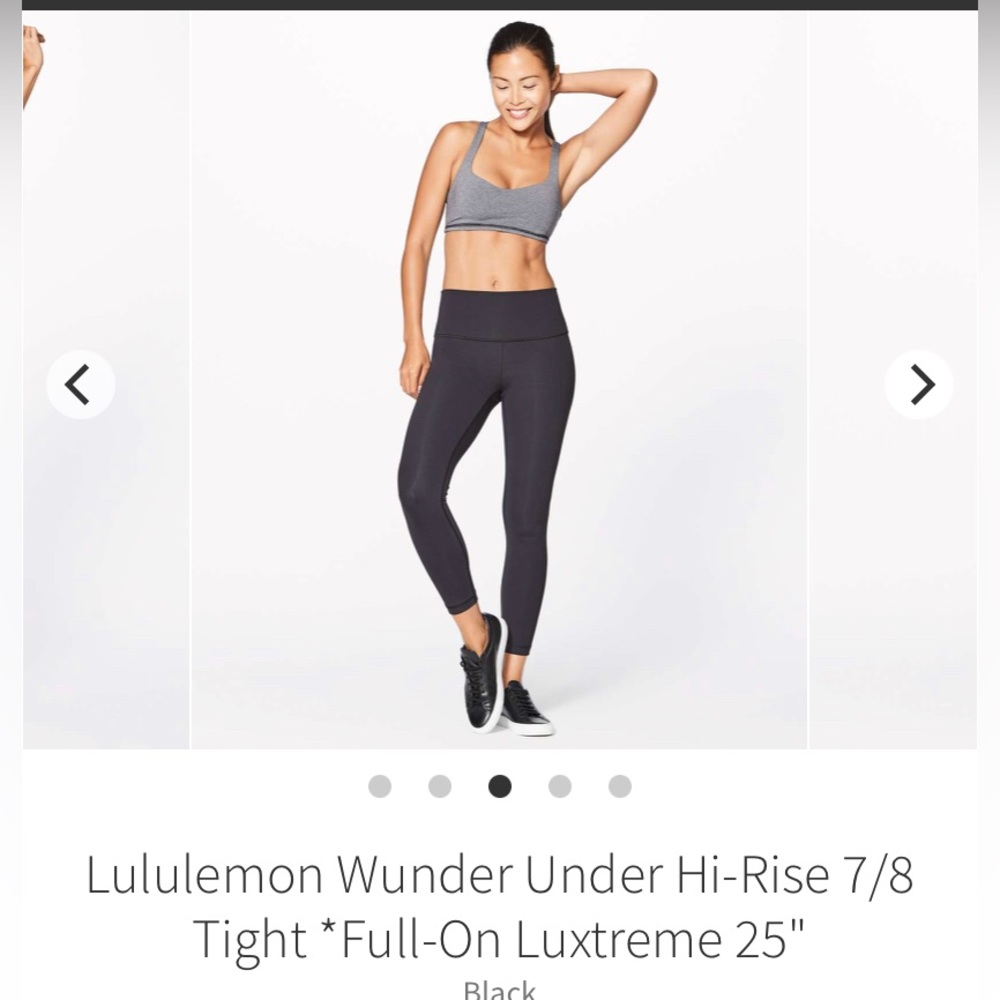 Lululemon Wonder Under high-rise fill on luxtreme 25"